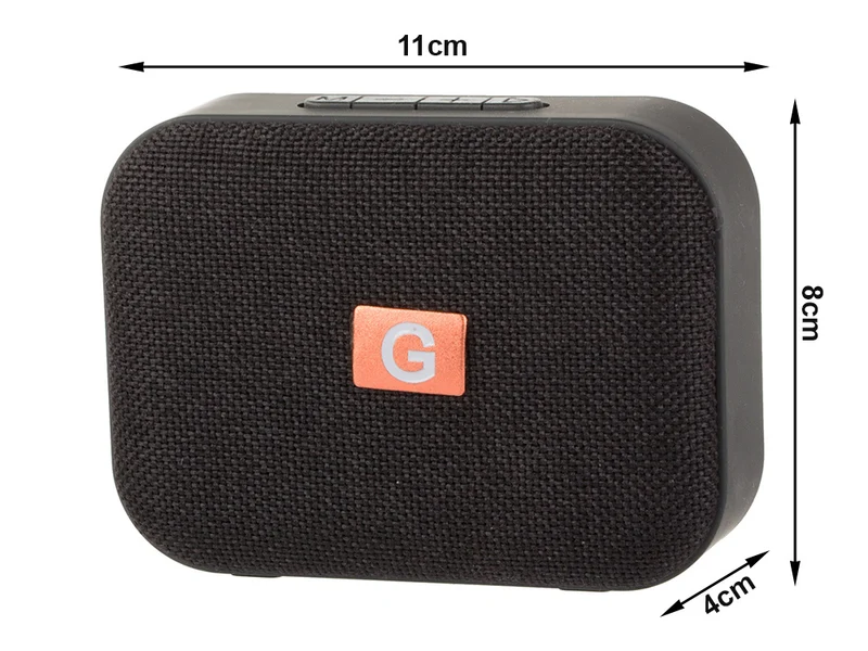 Kompakt trådlös Bluetooth-högtalare med FM-radio