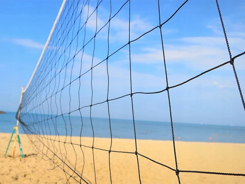 Stort volleybollnät - 9,5 x 1 m med förvaringsväska