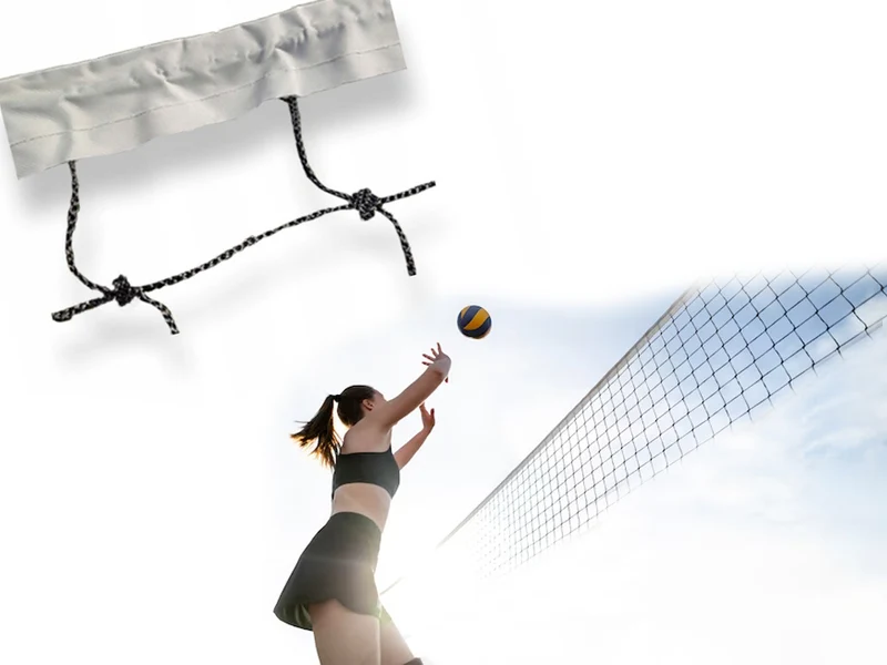 Stort volleybollnät - 9,5 x 1 m med förvaringsväska