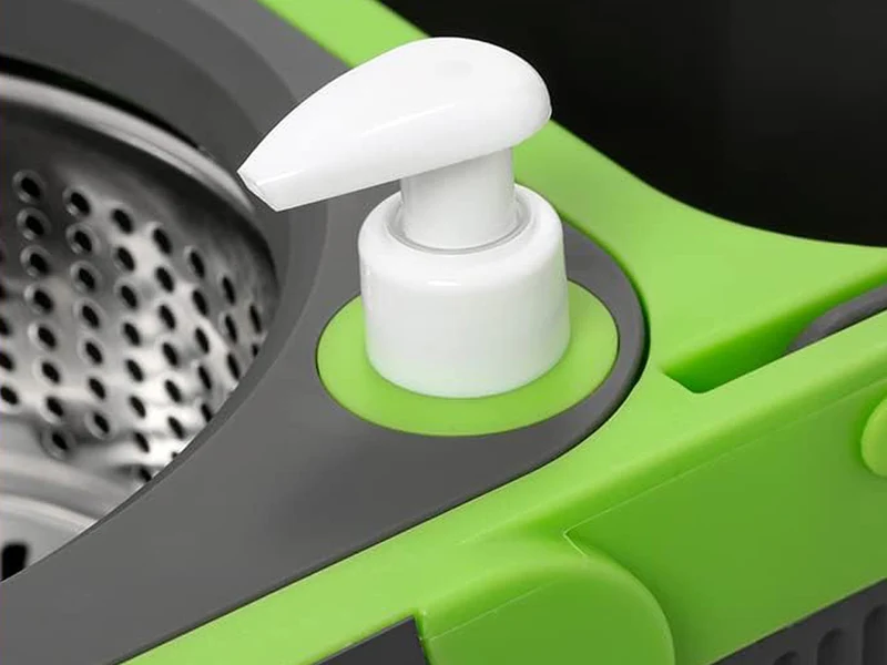 360 roterande mopp med hink och 2x mikrofiberkuddar - din allsidiga rengöringslösning