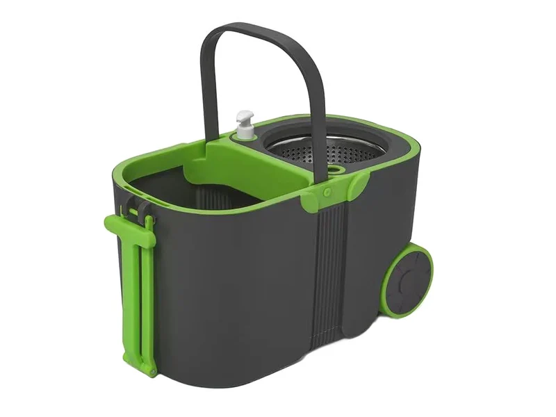 360 roterande mopp med hink och 2x mikrofiberkuddar - din allsidiga rengöringslösning