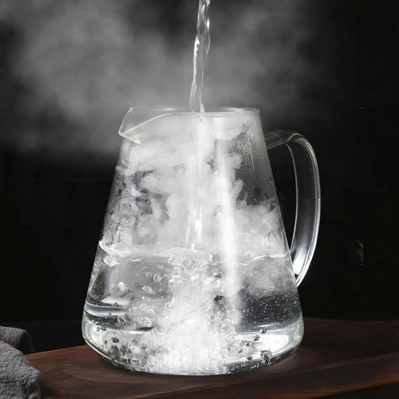 Glas Teekanne med Højtemperaturbestandigt Teesieb i Rustfrit Stål