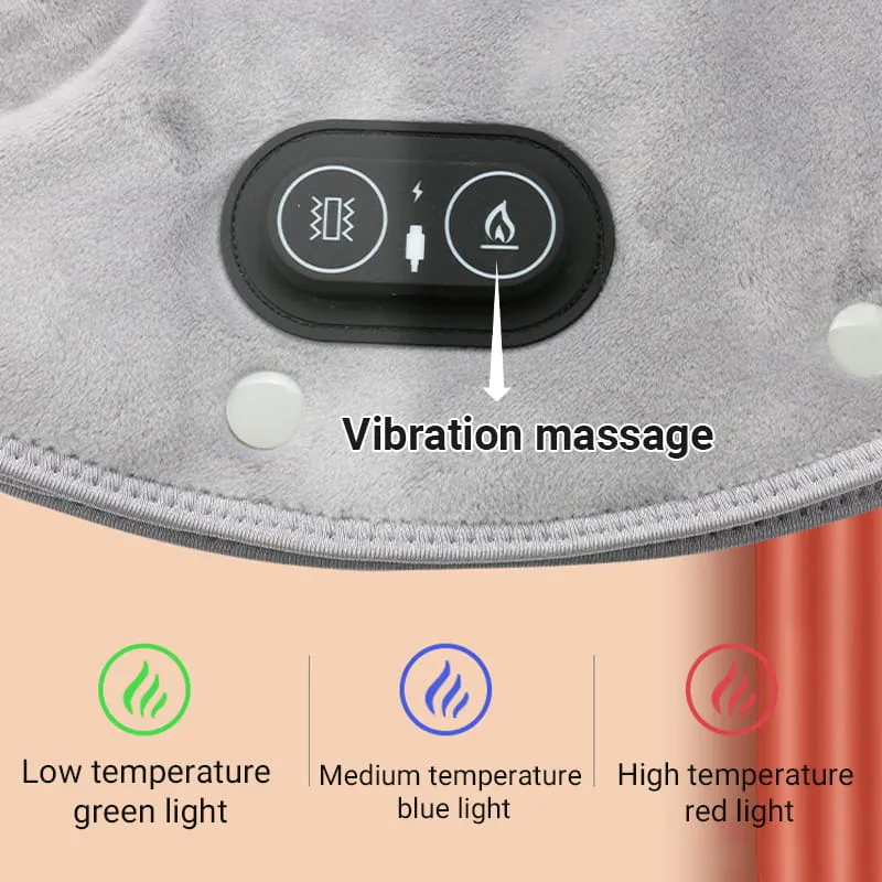 Elektrisk varme tæppe til nakke og skuldre med vibration