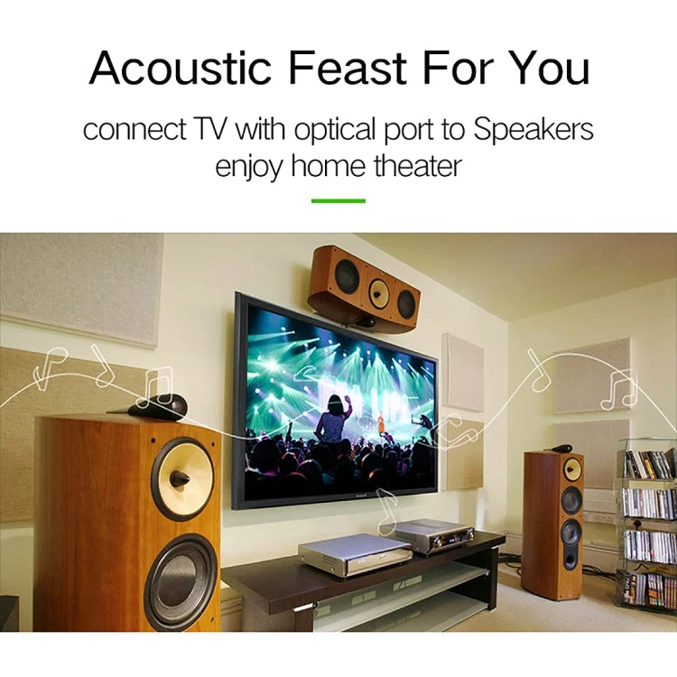 10m Guldpläteret Toslink M/F Digitalt Optisk Audiokabel OD6.0mm