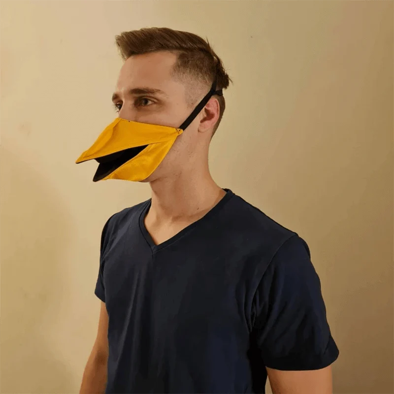 Samtale ansigtsmaske med andedesign