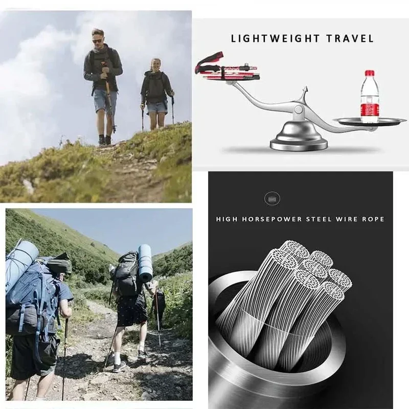Sammenklappelige Trekkingstænger til Vandring og Udeliv