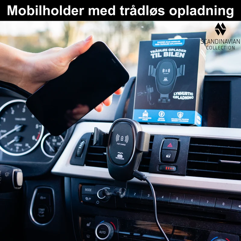 Mobilhållare trådlös laddning