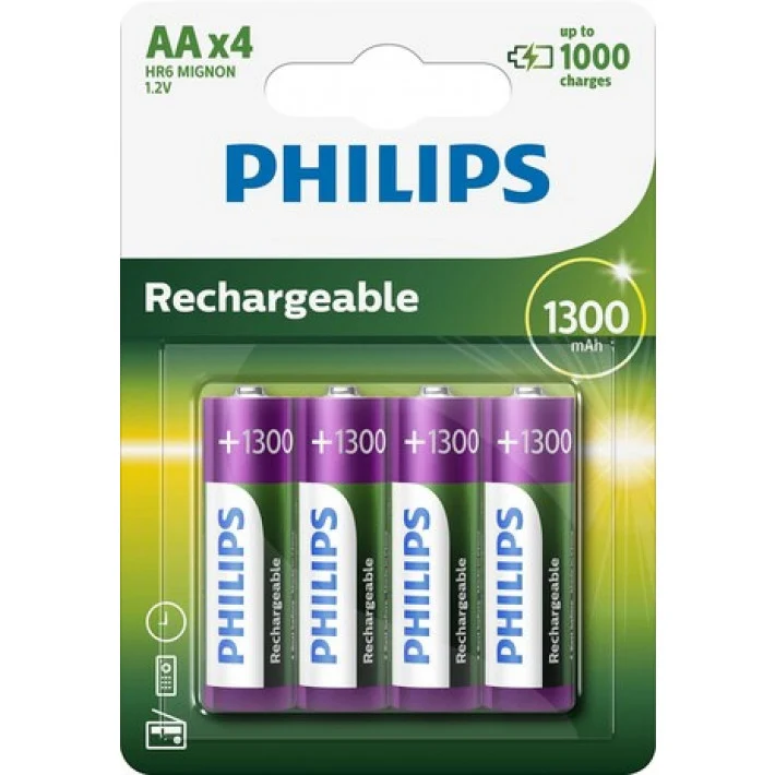 Phillips uppladdningsbara batterier