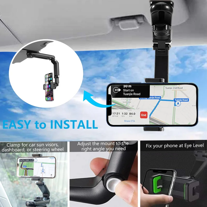 Holder360° PremiumHolder 1+1 GRATIS: Premium Justerbar Rotationshållare för Mobiltelefon