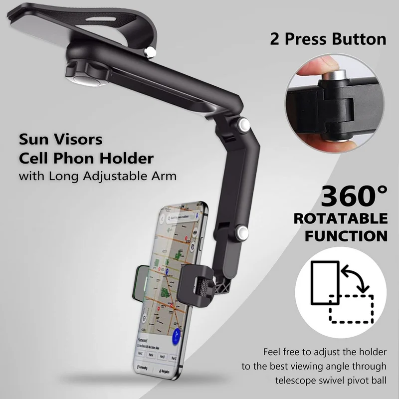 Holder360° PremiumHolder 1+1 GRATIS: Premium Justerbar Rotationshållare för Mobiltelefon
