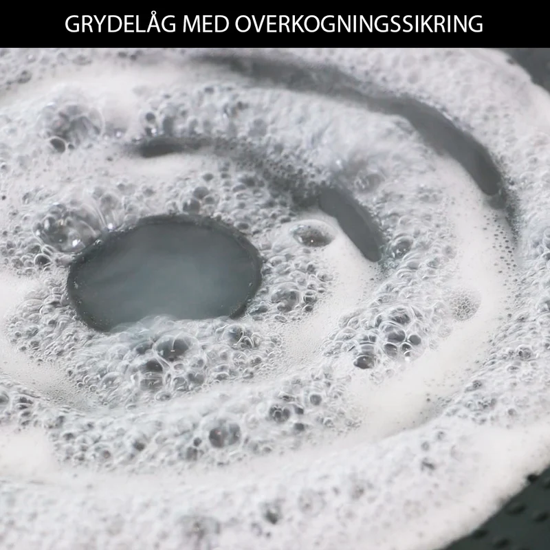 Grytlock med överkokningsskydd