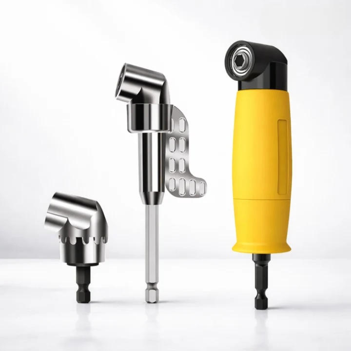 Adapter til Winkelborer 105° til trange steder | Magnetisk & 1/4" Sechskant | Rustfrit 45'er stål | 60/140 mm