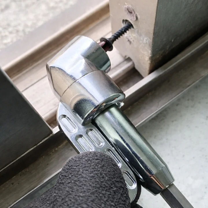 Adapter til Winkelborer 105° til trange steder | Magnetisk & 1/4" Sechskant | Rustfrit 45'er stål | 60/140 mm