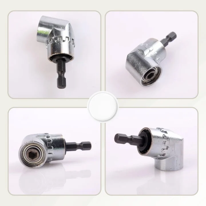 Adapter til Winkelborer 105° til trange steder | Magnetisk & 1/4" Sechskant | Rustfrit 45'er stål | 60/140 mm