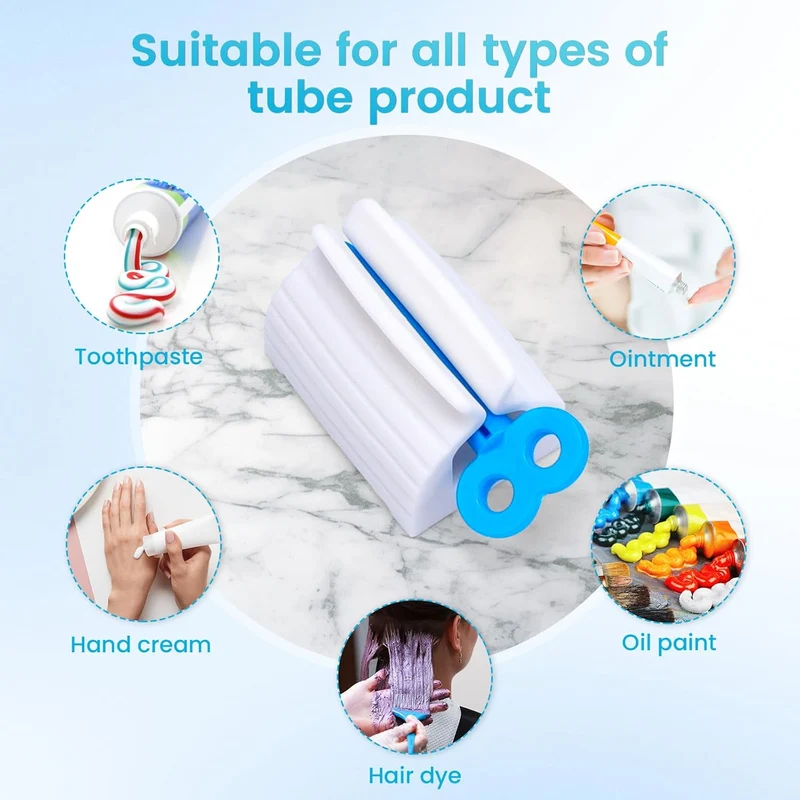 Tubenpresser til tandpasta med rullefunktion | Dispenser i ABS til cremer og kosmetik