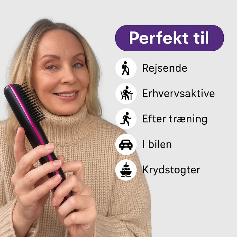 Effektiv Hårbørste – Perfekt Glat Hår på Få Minutter