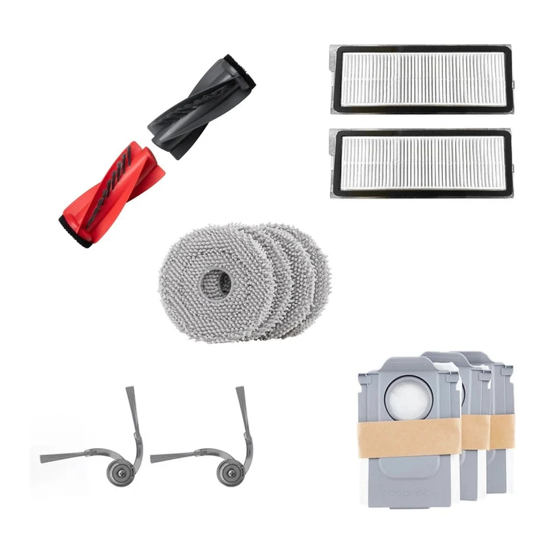Roborock Q Revo Edge/Q Revo Edge C/Q Revo Curv/Q Revo C/ Q Revo C Pro Accessory Mega Bundle (Genuine)