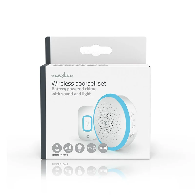 Draadloze Deurbelset Batterij Gevoed - 4.5 V DC - 1x CR2032