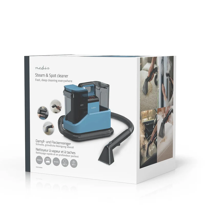 Stoomreiniger 1650W - 1.7l - Koud water / Stoom / Warm water