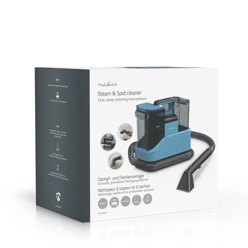 Stoomreiniger 1650W - 1.7l - Koud water / Stoom / Warm water