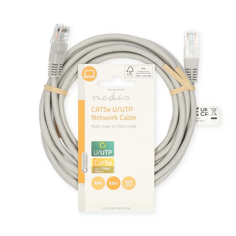 CAT5e Netwerkkabel U/UTP - RJ45 Male - RJ45 Male