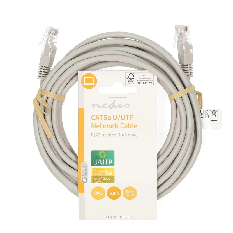 CAT5e Netwerkkabel U/UTP - RJ45 Male - RJ45 Male