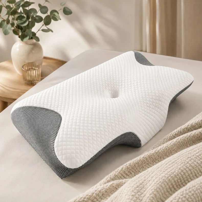 Ecarla Ergonomic Contoured Memory Foam Cervical Neck Pillow PDS28