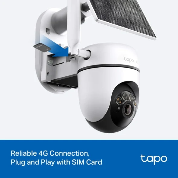 TP-Link Tapo C615G KIT - Camara 4G LTE Pan/Tilt 2K Solar IP65