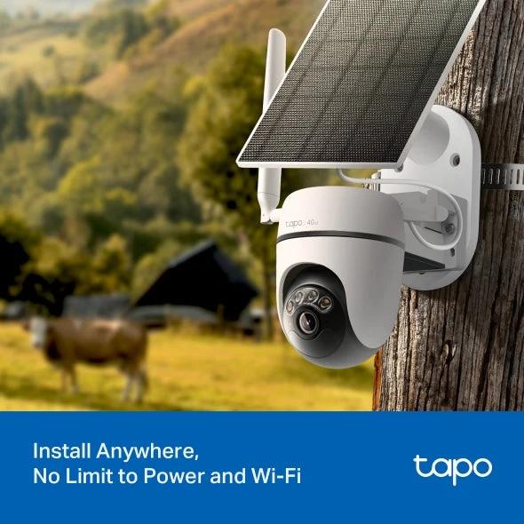 TP-Link Tapo C615G KIT - Camara 4G LTE Pan/Tilt 2K Solar IP65