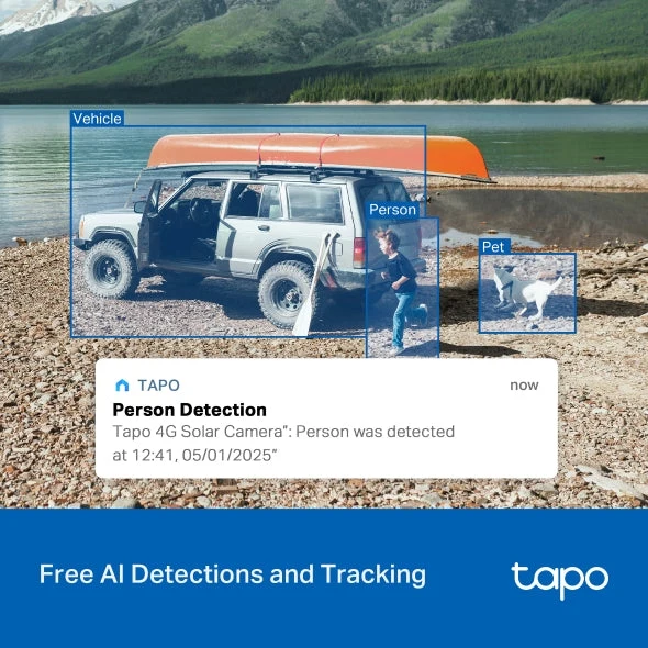 TP-Link Tapo C615G KIT - Camara 4G LTE Pan/Tilt 2K Solar IP65
