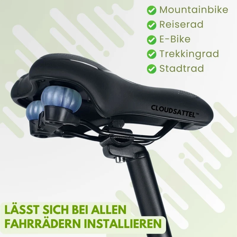 Orthopædisk cykelsadel til smertelindring – passer til alle cykler