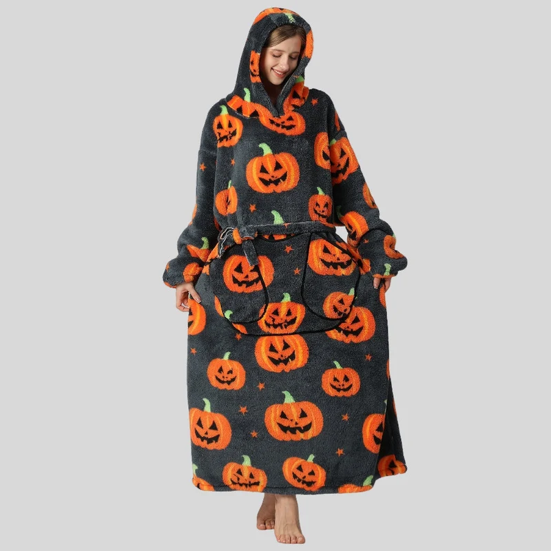 Behagelig Oversized Hoodie Tæppe til Damernes Juleoutfit