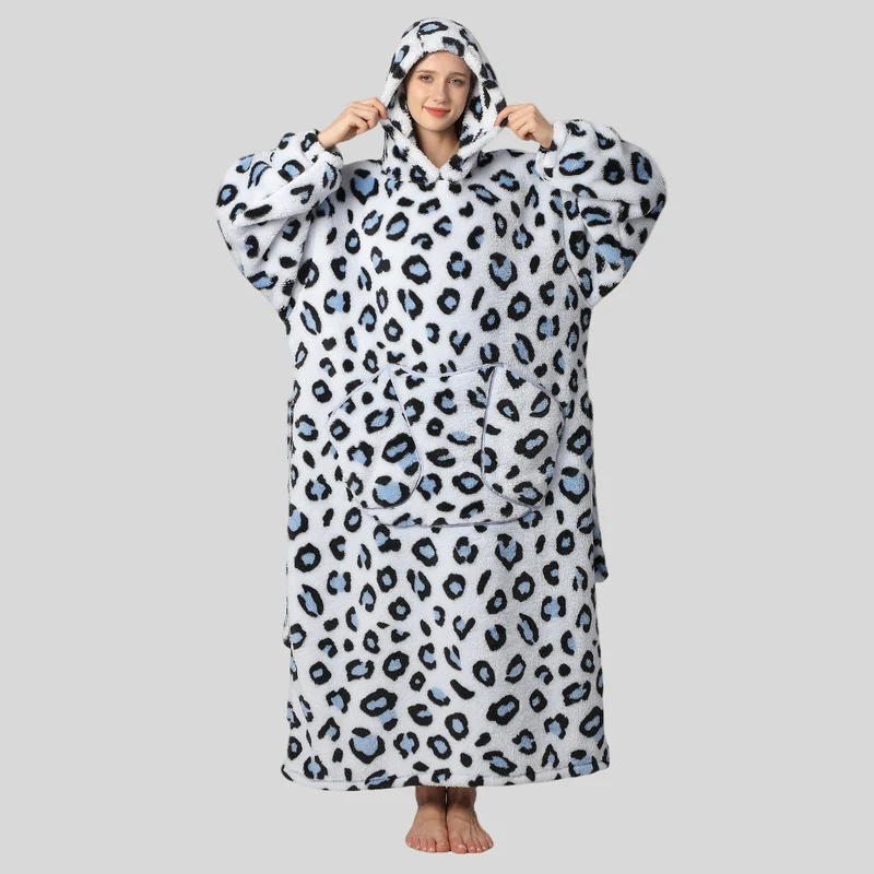 Behagelig Oversized Hoodie Tæppe til Damernes Juleoutfit