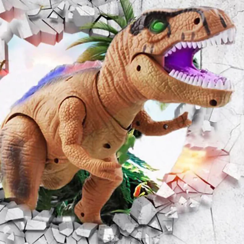 Interaktiv RC dinosaur legetøj, lyser og bevæger sig