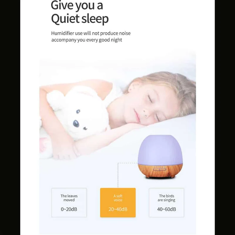 Aroma Diffuser 400 ML m/fjernkontroll - Stilfull og vakker – 2 farger -