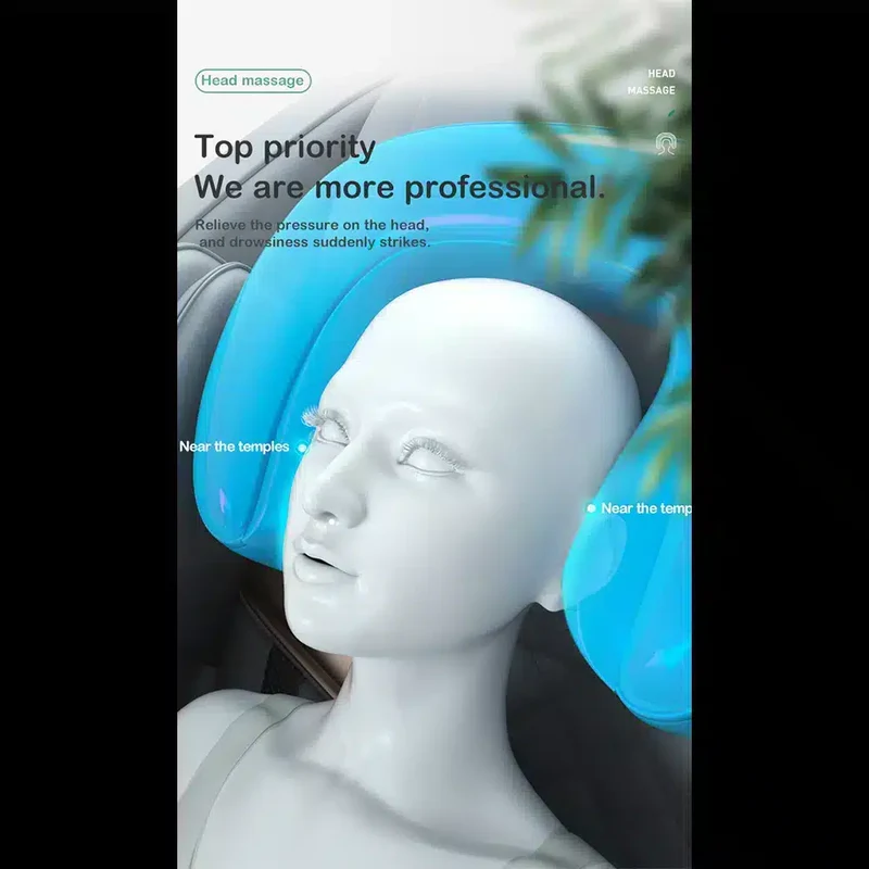 Massagestol 4D Pro+ Svart med Värmeterapi och Röststyrning – Modell M9