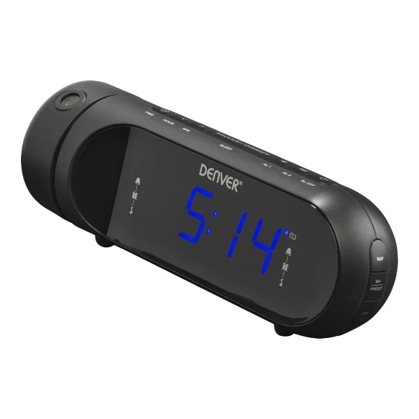 Smart väckarklocka med projektor och radio Denver