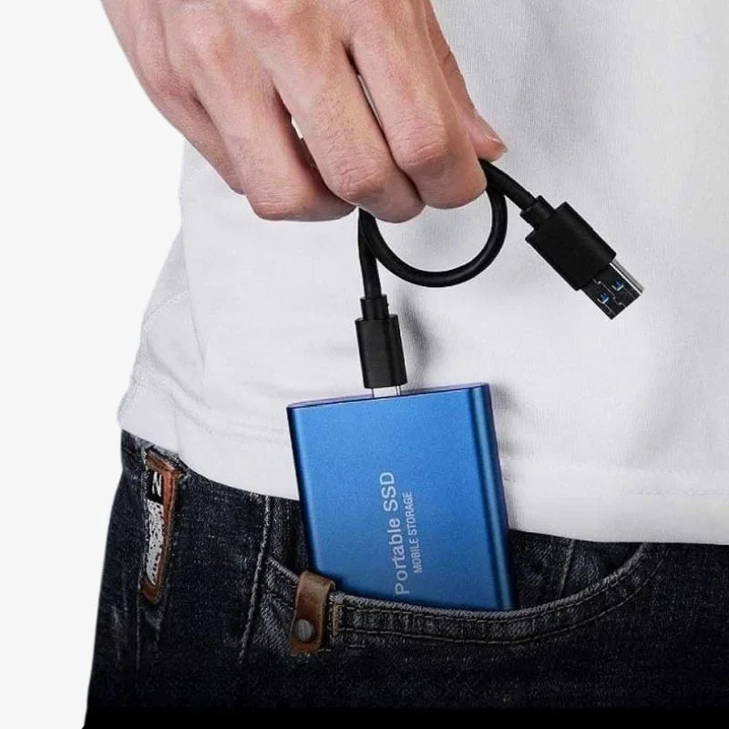 Bærbar Aluminium SSD, ekstern lagerenhed, hurtig dataoverførsel