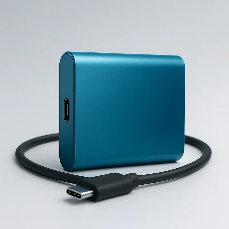Portabel SSD, Solid State Lager, USB-C tilslutning