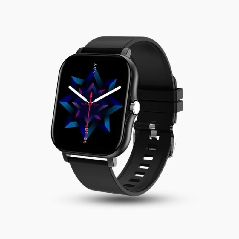 Smartwatch med realtids hjertefrekvensmåler til iOS/Android – blodtryk og ilt tracker