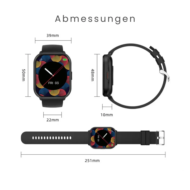 Smartwatch til sundhedsovervågning - Fitpro Ultra (2025)