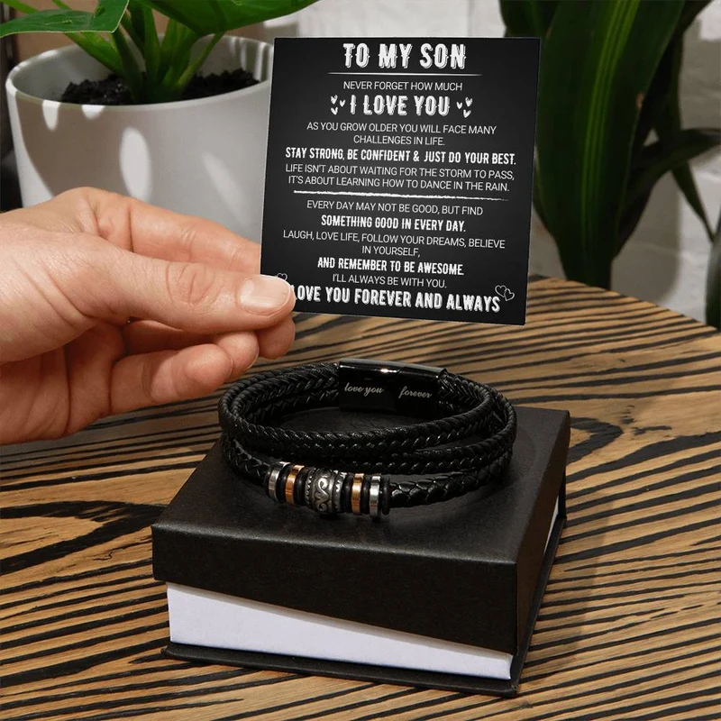 Armbånd med evig kærlighed – Gave til min søn