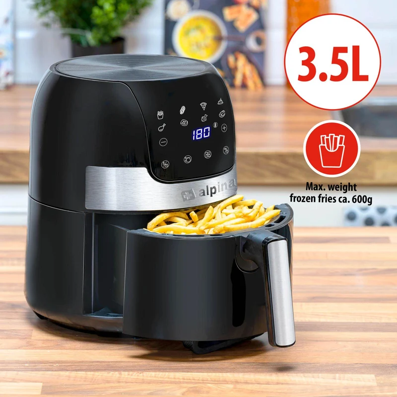 Alpina Airfryer Large 3,5L - 1400W med Display