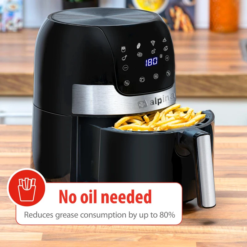 Alpina Airfryer Large 3,5L - 1400W med Display