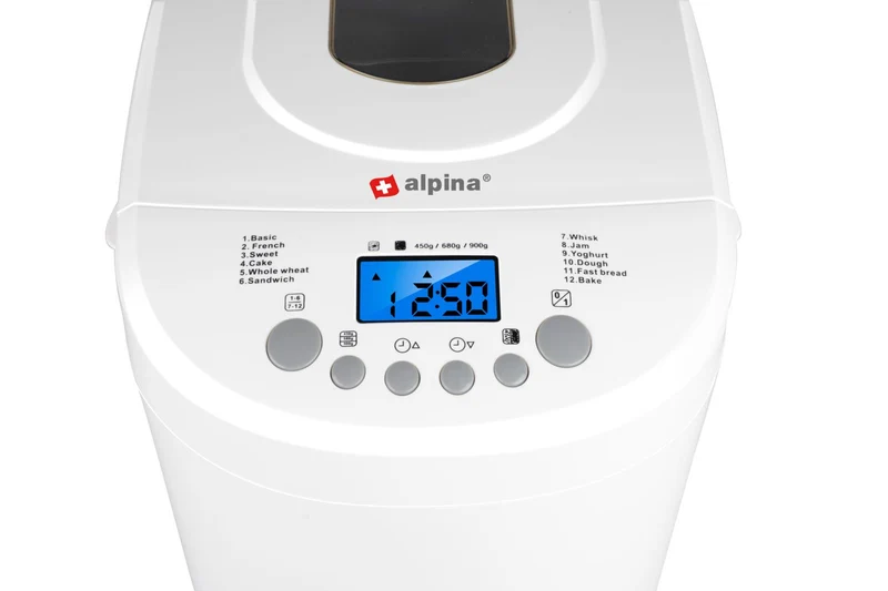 Alpina Bakmaskin med Display - Vit, 2L