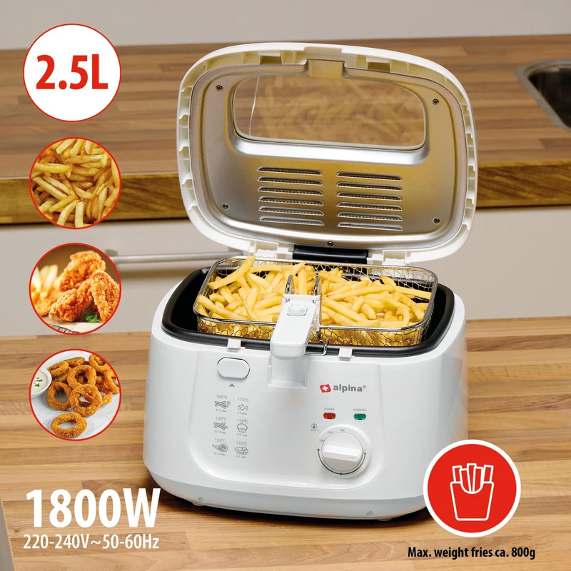 Alpina fritös - 2,5L, 1800W
