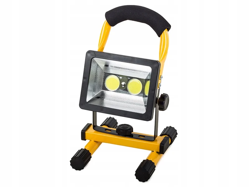 Uppladdningsbar LED-arbetslampa 30W med stativ och 3 ljusfunktioner – IP65