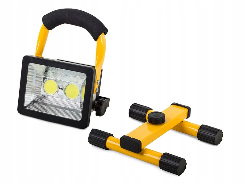 Uppladdningsbar LED-arbetslampa 30W med stativ och 3 ljusfunktioner – IP65