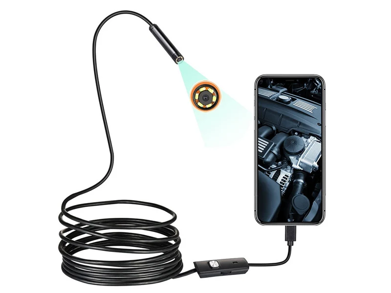 Inspektionskamera för Android och PC - USB 5M LED