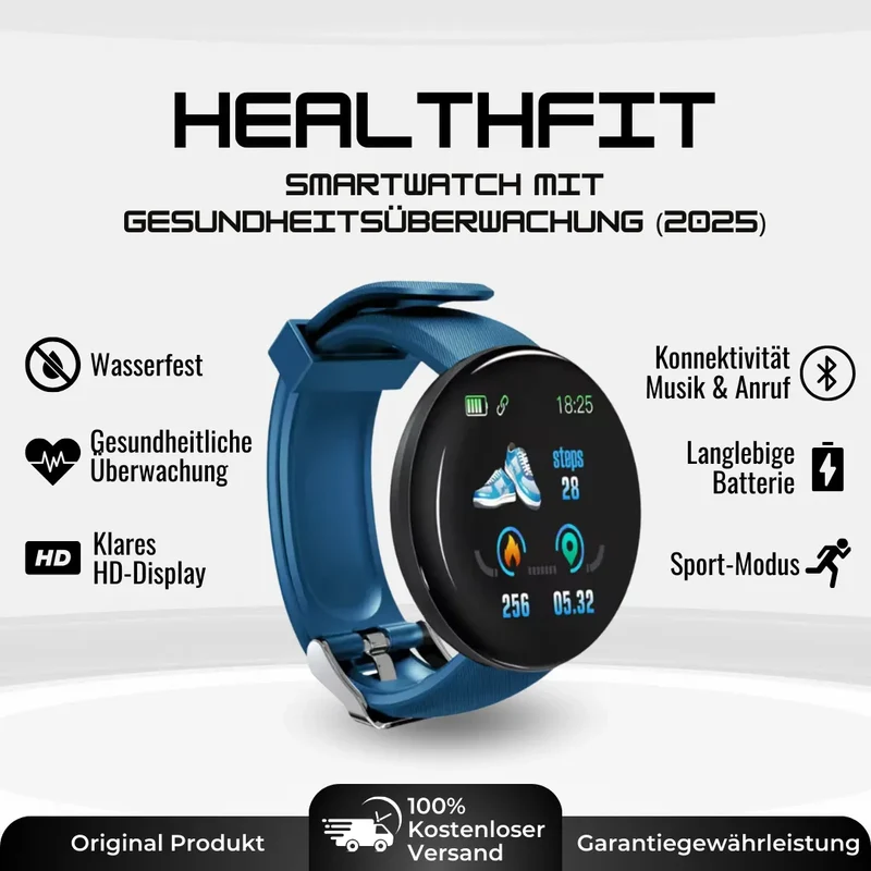 Fitness- og sundhedssmartwatch 2025